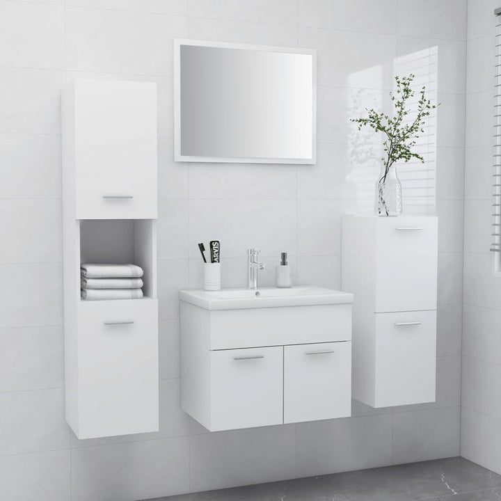 Set Mobilier De Baie, , Lemn Prelucrat