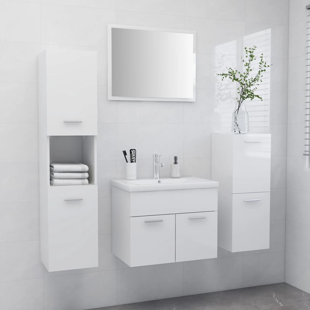 Set Mobilier De Baie, , Lemn Prelucrat
