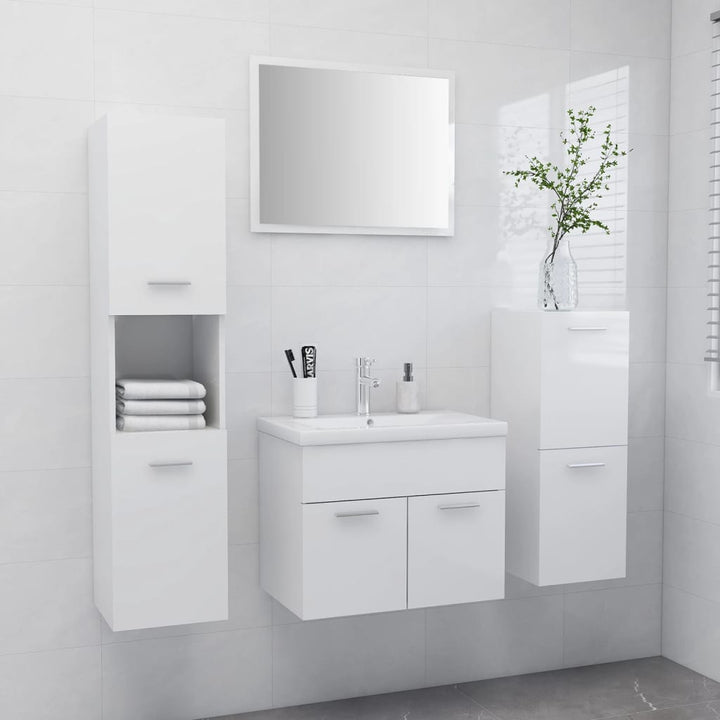 Set Mobilier De Baie, , Lemn Prelucrat