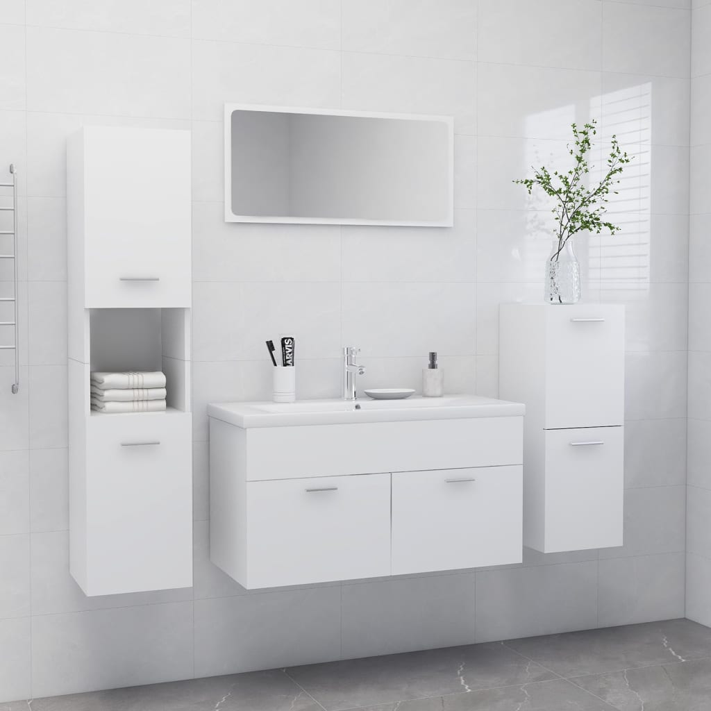 Set Mobilier De Baie, , Lemn Prelucrat
