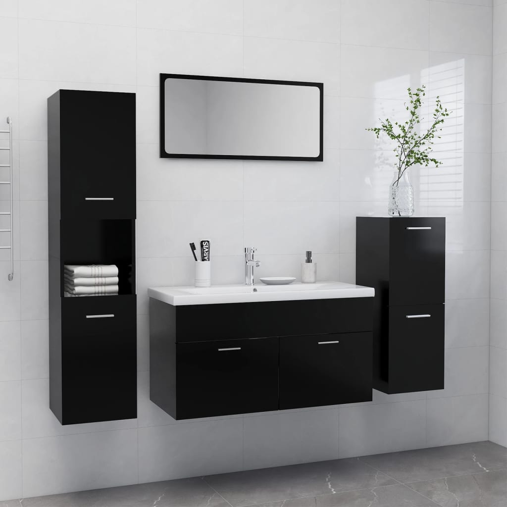 Set Mobilier De Baie, , Lemn Prelucrat