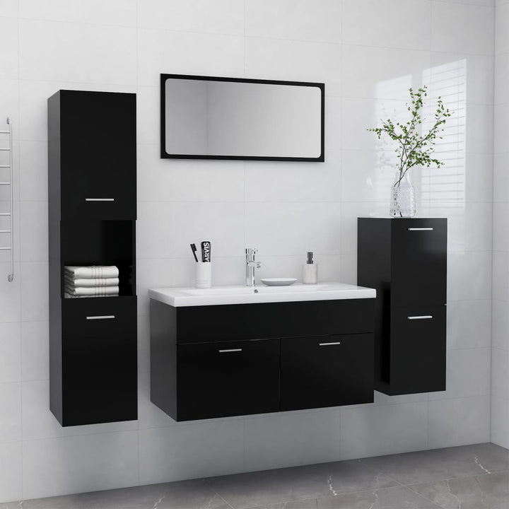 Set Mobilier De Baie, , Lemn Prelucrat