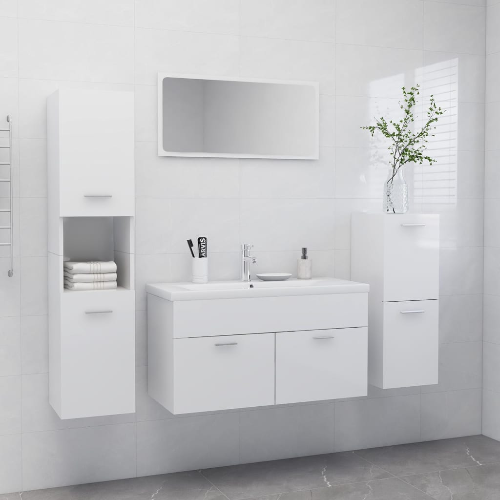 Set Mobilier De Baie, , Lemn Prelucrat