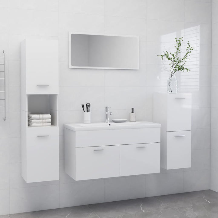 Set Mobilier De Baie, , Lemn Prelucrat