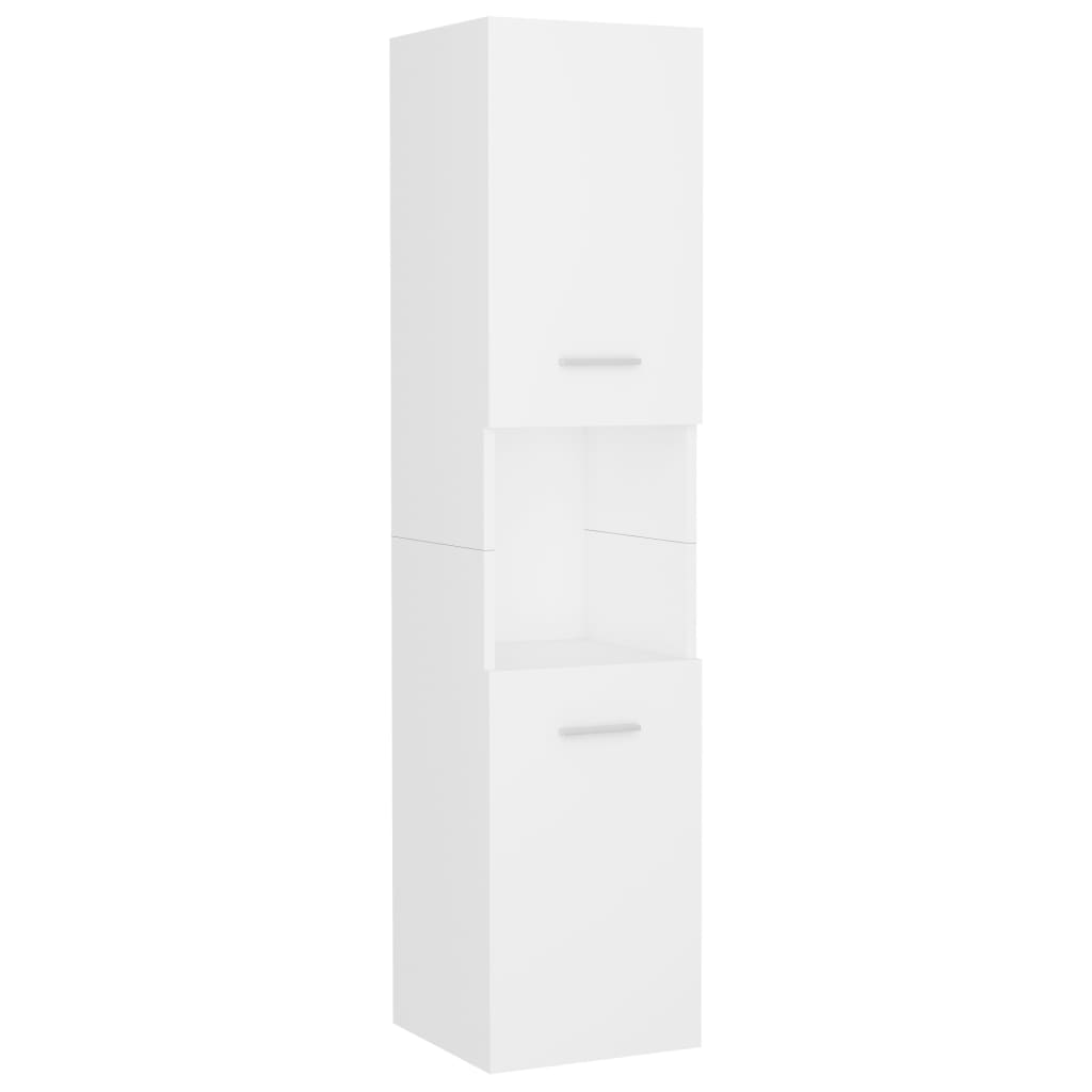 Set Mobilier De Baie, , Lemn Prelucrat Alb