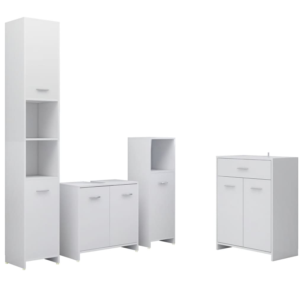 Set Mobilier De Baie, 4 Piese,