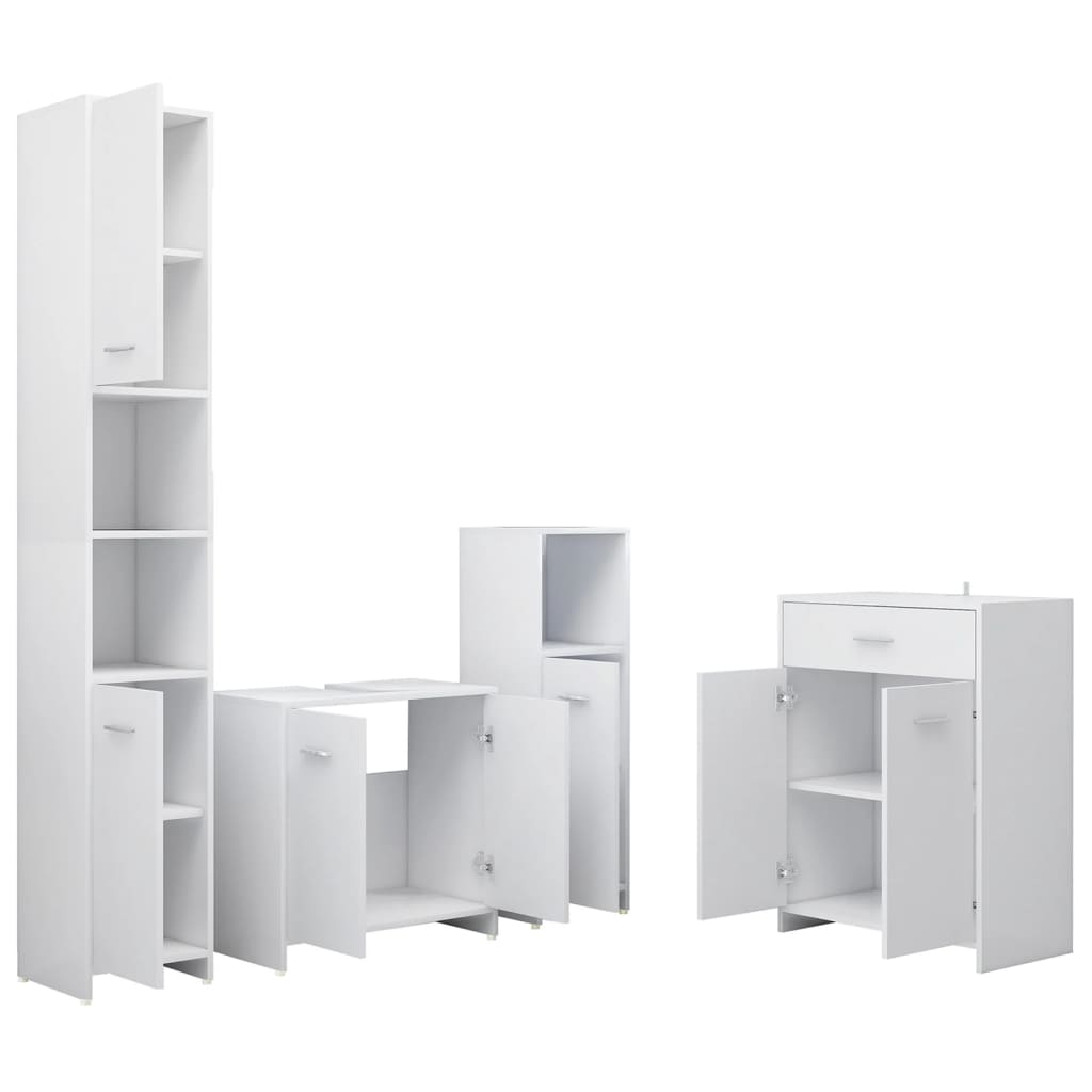 Set Mobilier De Baie, 4 Piese,