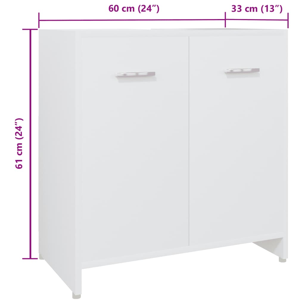 Set Mobilier De Baie, 4 Piese,