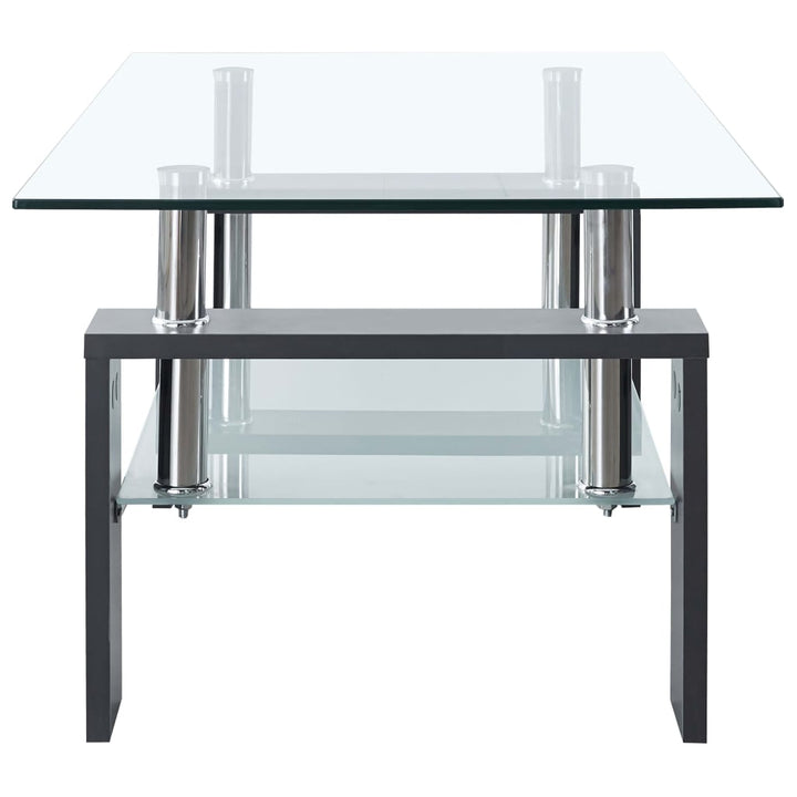 Masă Cafea, Și Transparent, 95X55X40 Cm, Sticlă Securizată