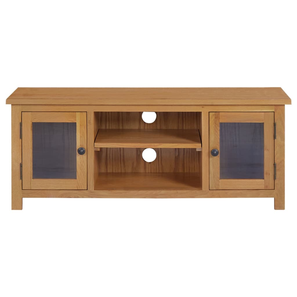 Comodă Tv, 110X35X44 Cm, Lemn Masiv De Stejar