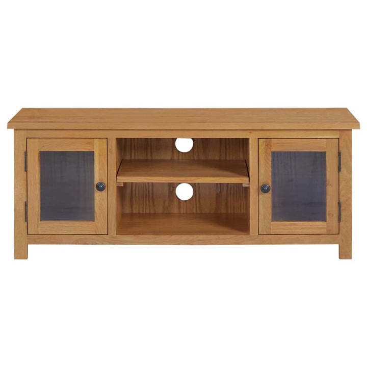 Comodă Tv, 110X35X44 Cm, Lemn Masiv De Stejar