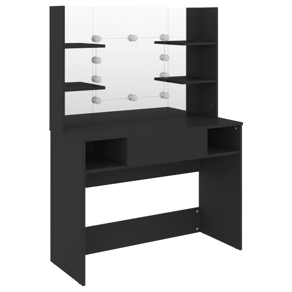 Masă Machiaj Cu Lumini Led, , 100X40X135 Cm , Mdf