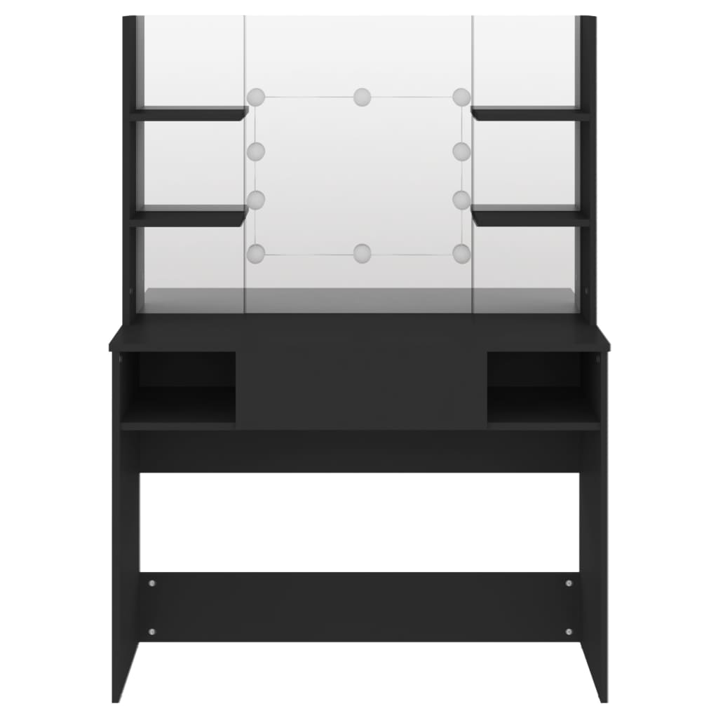 Masă Machiaj Cu Lumini Led, , 100X40X135 Cm , Mdf