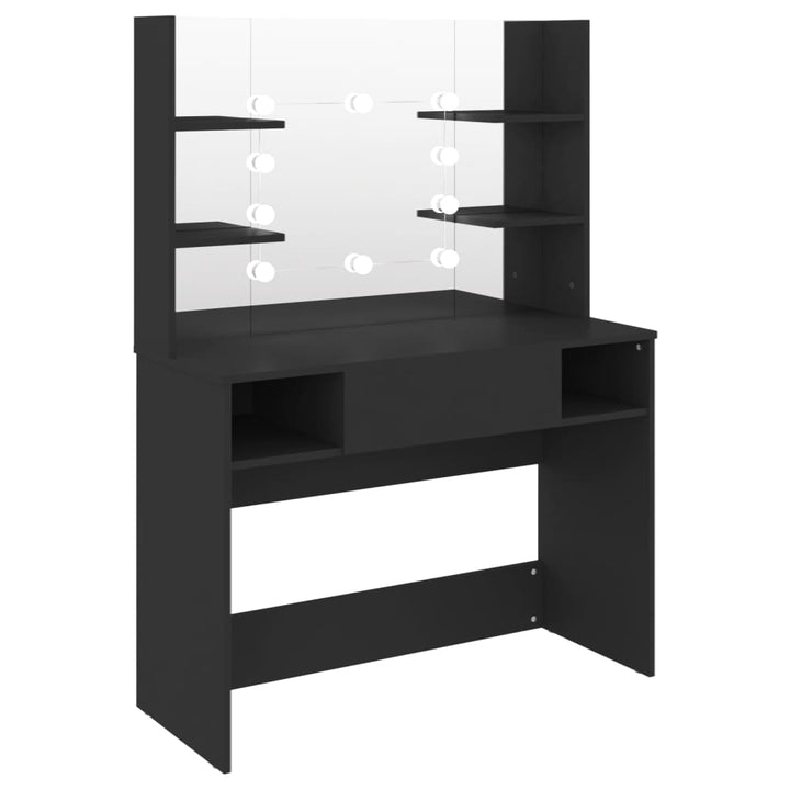 Masă Machiaj Cu Lumini Led, , 100X40X135 Cm , Mdf