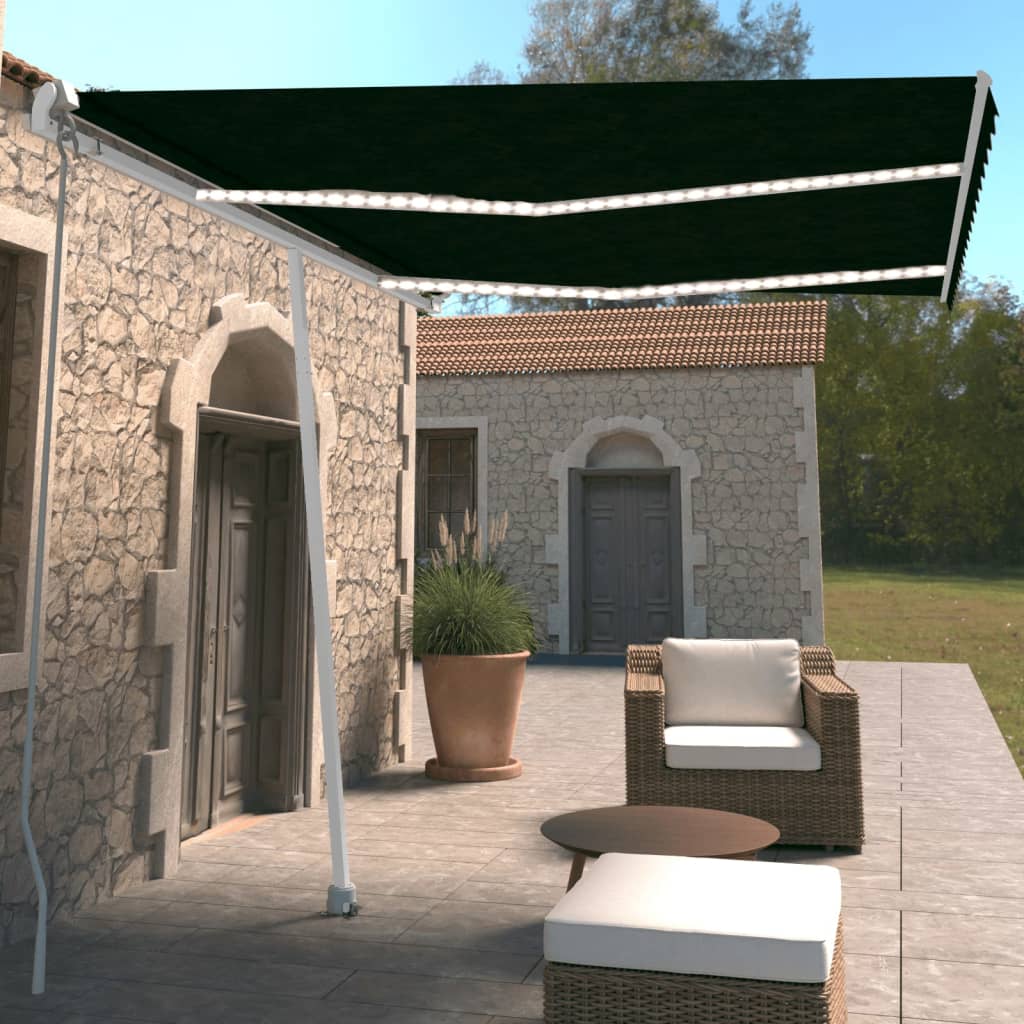 Copertină Retractabilă Manual Cu Led, ,