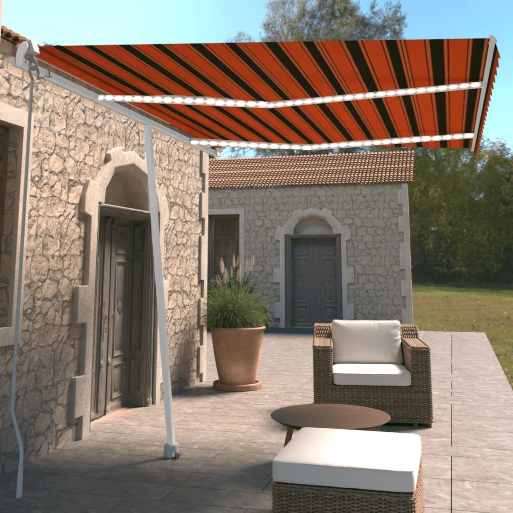 Copertină Retractabilă Manual Cu Led, ,