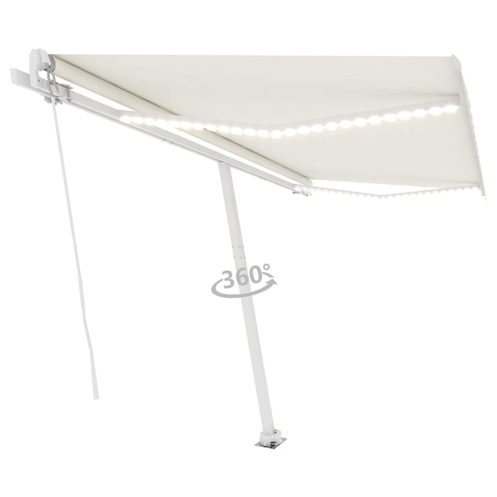Copertină Retractabilă Manual Cu Led, ,