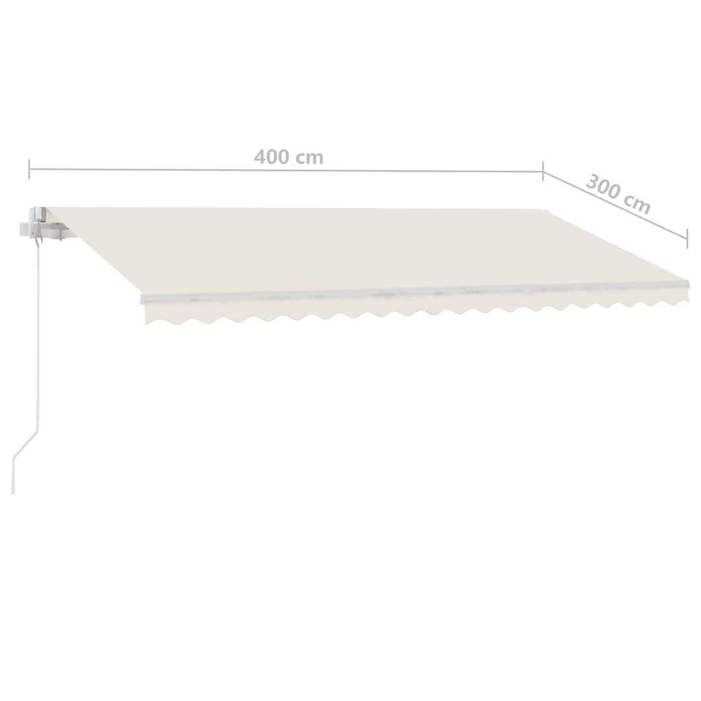 Copertină Retractabilă Manual Cu Led, ,