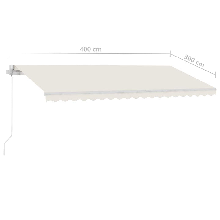Copertină Retractabilă Manual Cu Led, ,