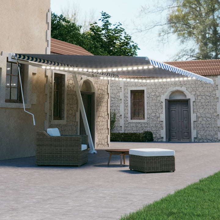 Copertină Retractabilă Manual Cu Led, ,
