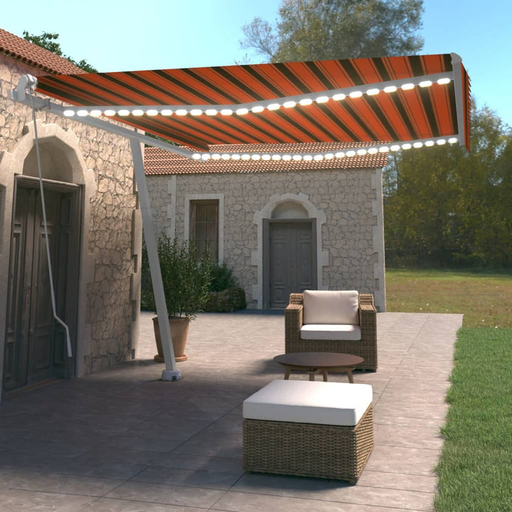 Copertină Retractabilă Manual Cu Led, ,