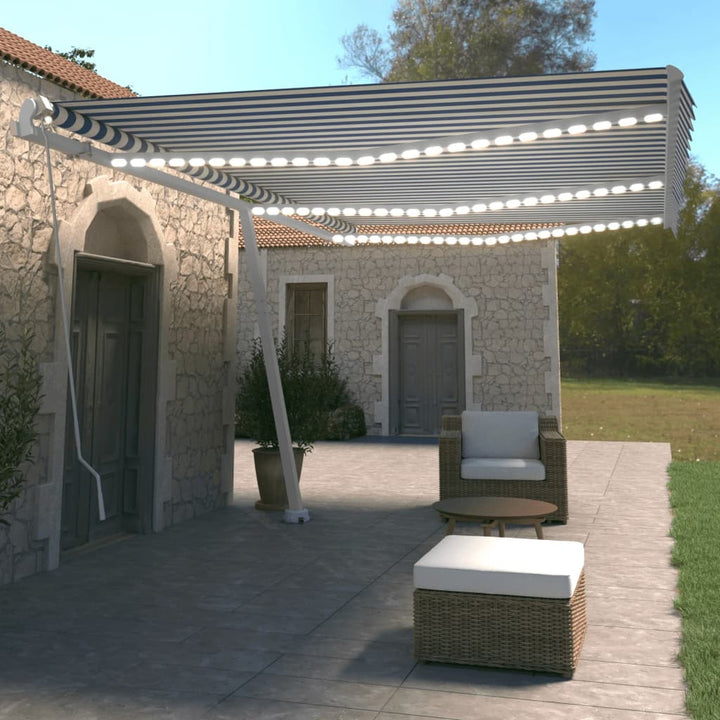 Copertină Retractabilă Manual Cu Led, ,