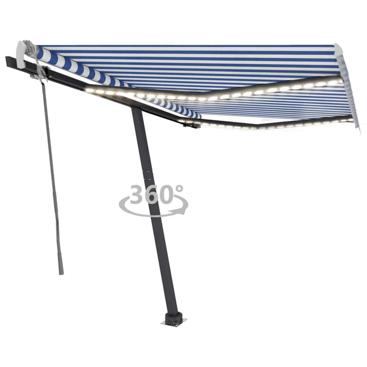 Copertină Retractabilă Manual Cu Led, ,