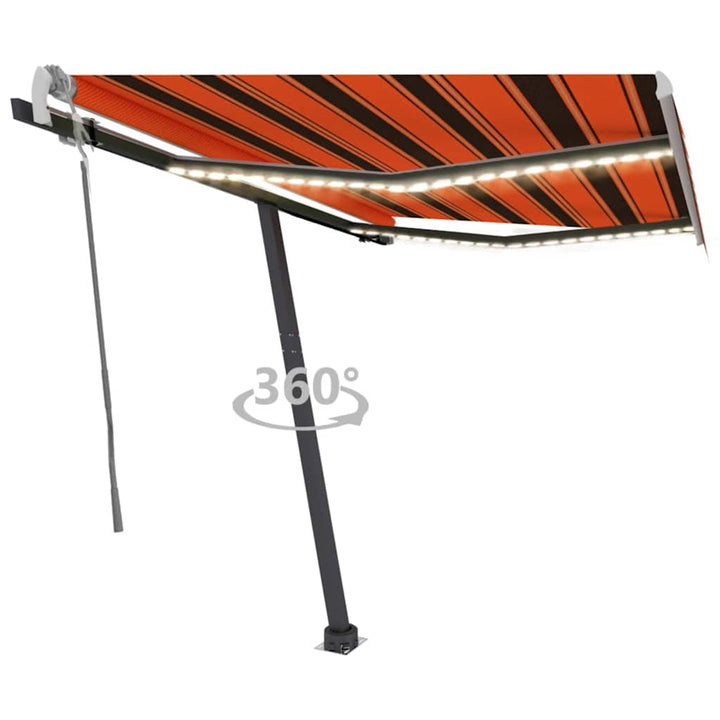 Copertină Retractabilă Manual Cu Led, ,
