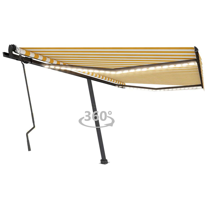 Copertină Retractabilă Manual Cu Led, ,