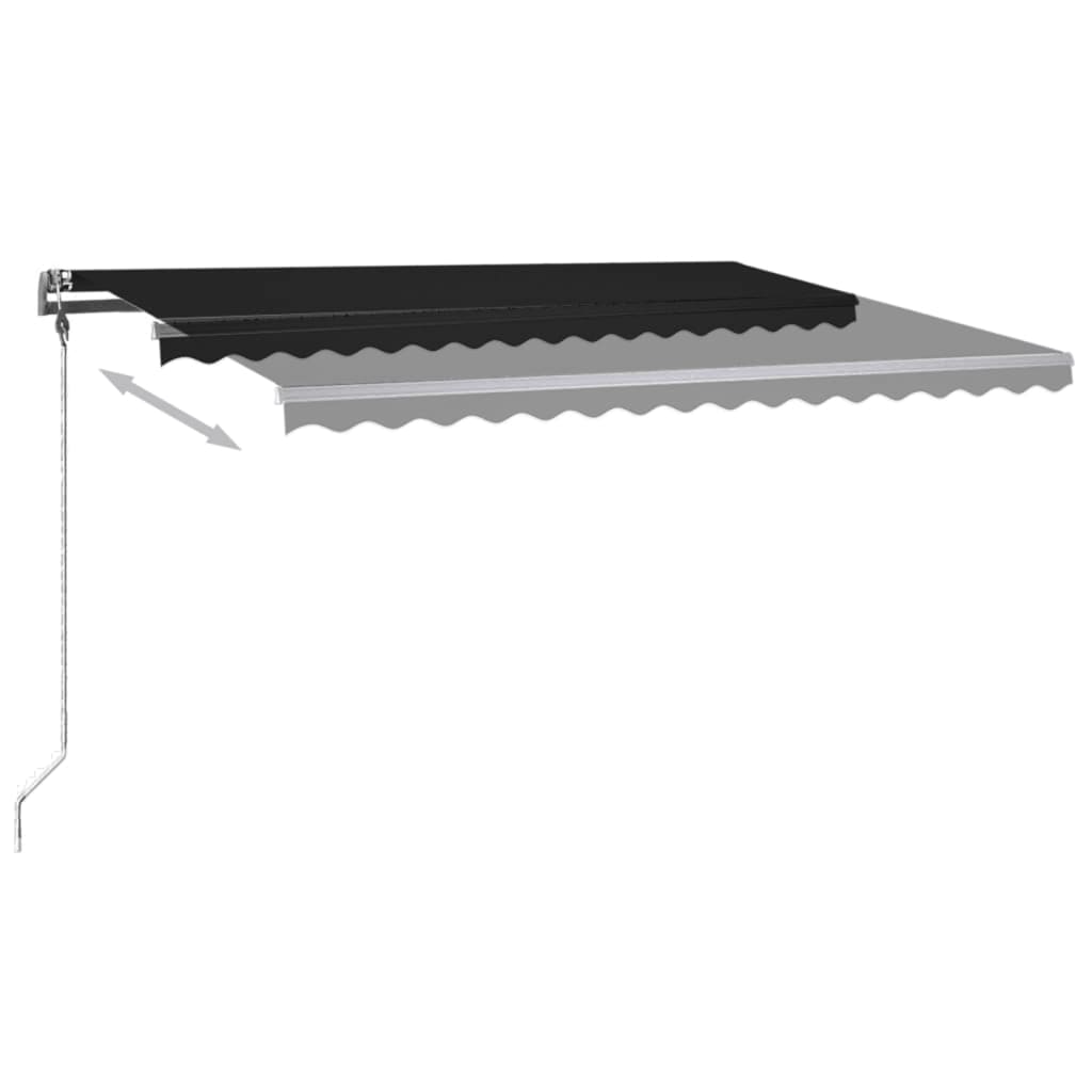 Copertină Retractabilă Manual Cu Led, ,