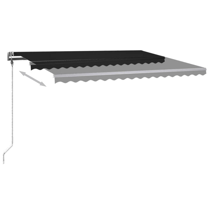 Copertină Retractabilă Manual Cu Led, ,