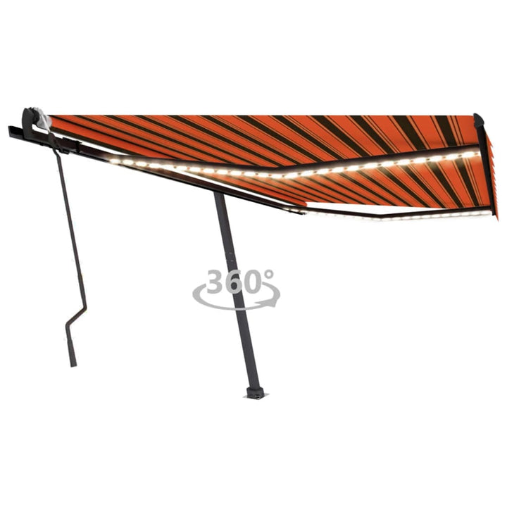 Copertină Retractabilă Manual Cu Led, ,