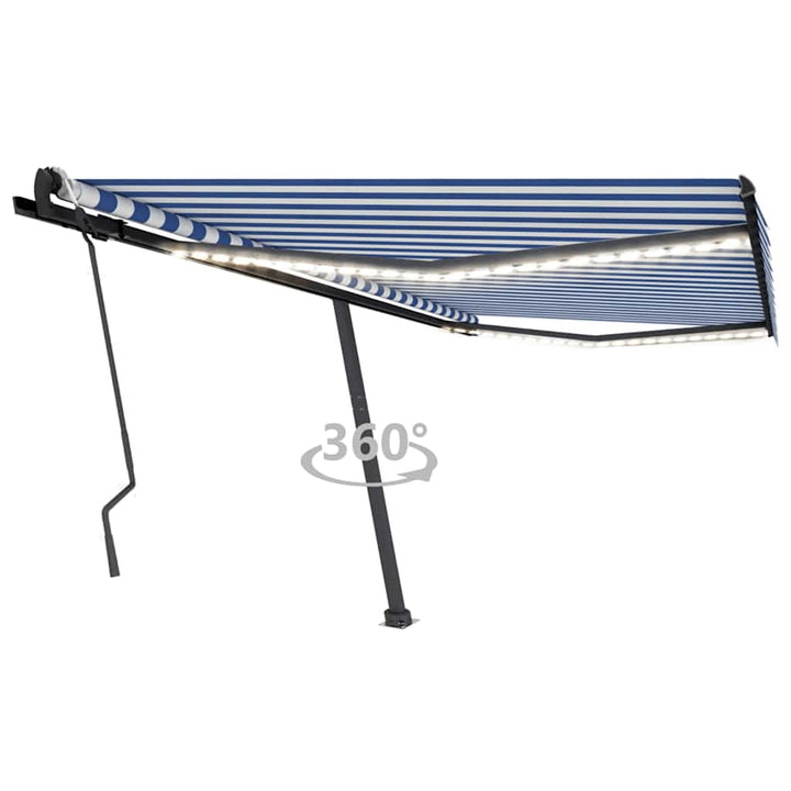 Copertină Retractabilă Manual Cu Led, ,