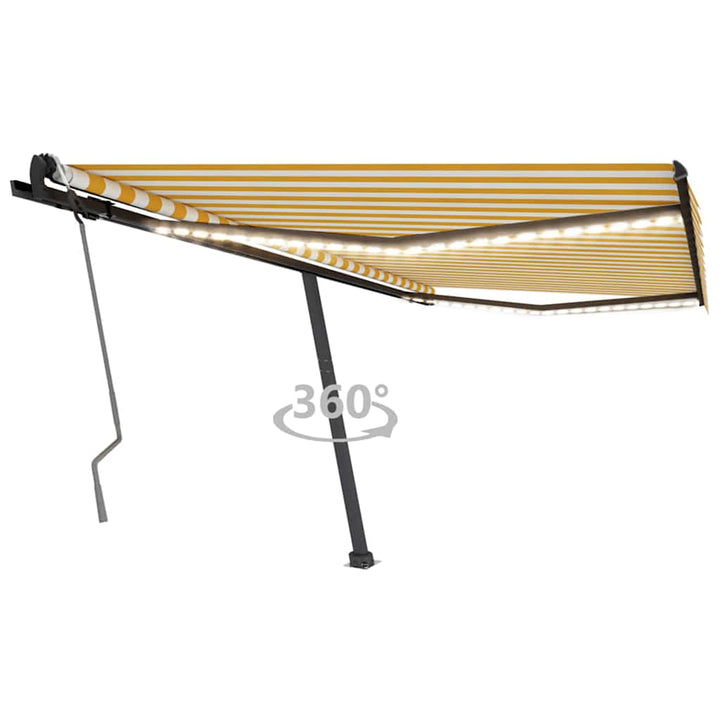 Copertină Retractabilă Manual Cu Led, ,