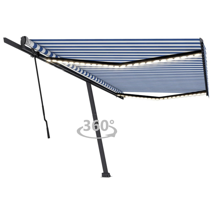 Copertină Retractabilă Manual Cu Led, ,