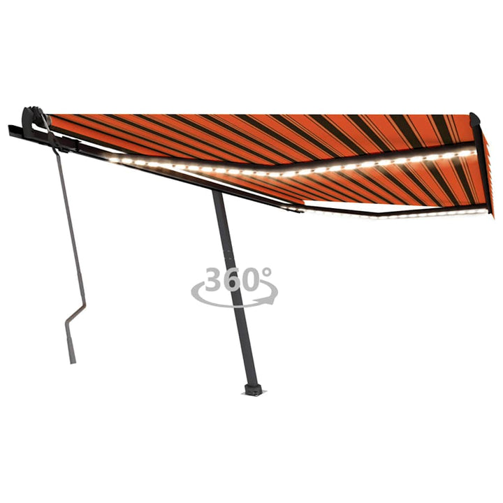 Copertină Retractabilă Manual Cu Led, ,