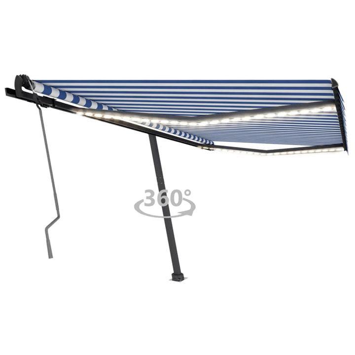 Copertină Retractabilă Manual Cu Led, ,