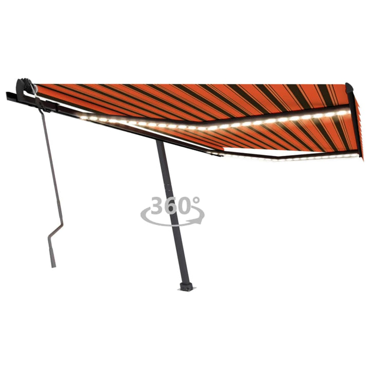 Copertină Retractabilă Manual Cu Led, ,
