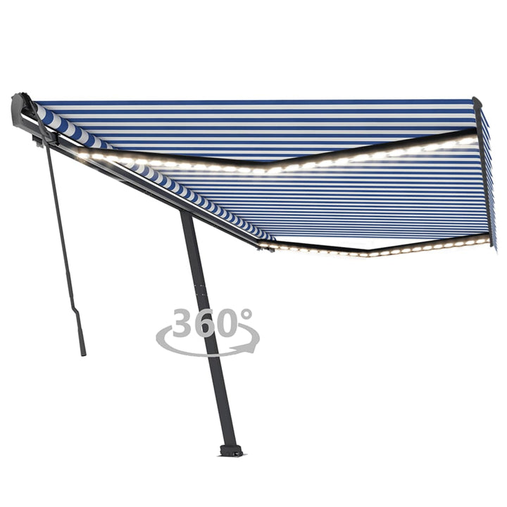 Copertină Retractabilă Manual Cu Led, ,