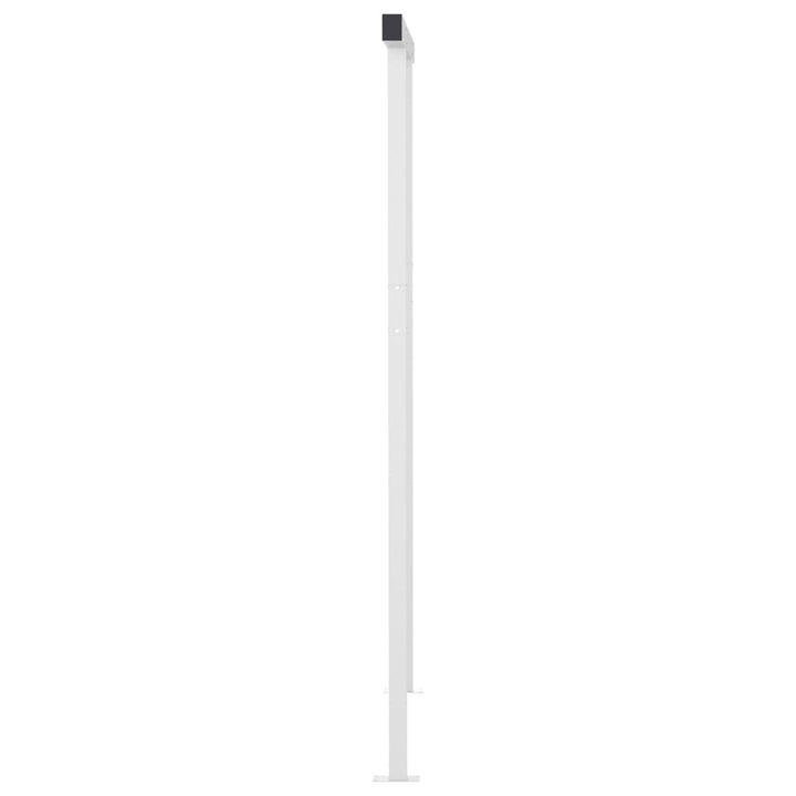Copertină Retractabilă Manual Cu Stâlpi Portocaliu/Maro 3X2,5 M