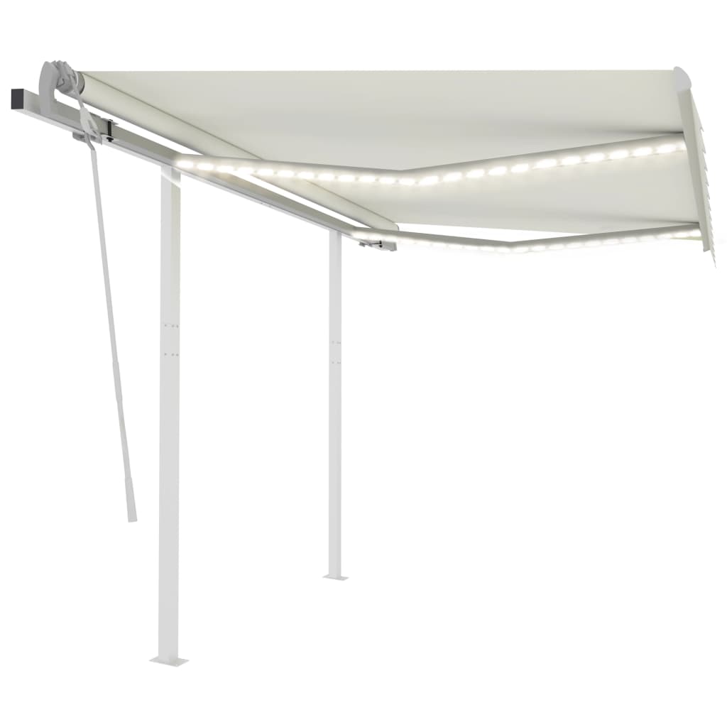 Copertină Retractabilă Manual Cu Led, , 4X3,5 M