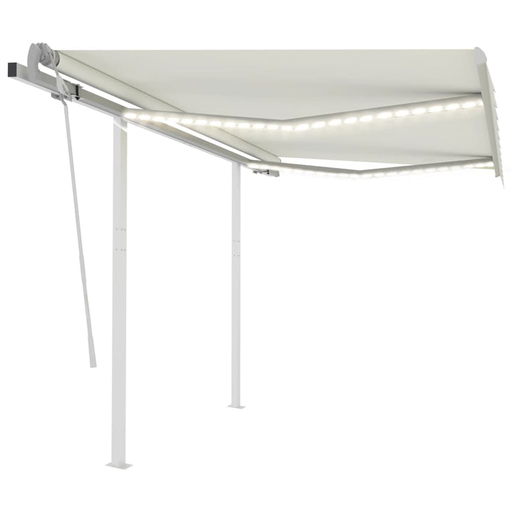 Copertină Retractabilă Manual Cu Led, , 4X3,5 M