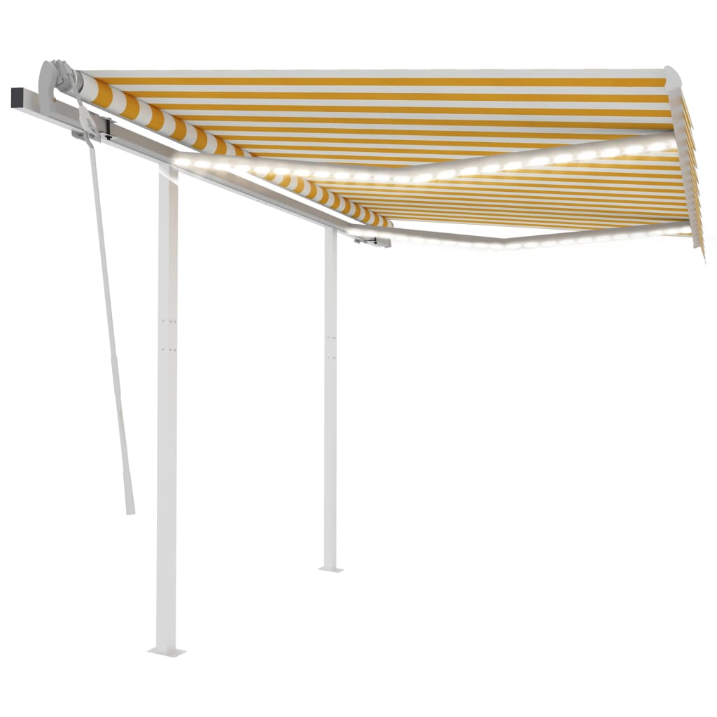 Copertină Retractabilă Manual Cu Led, , 4X3,5 M