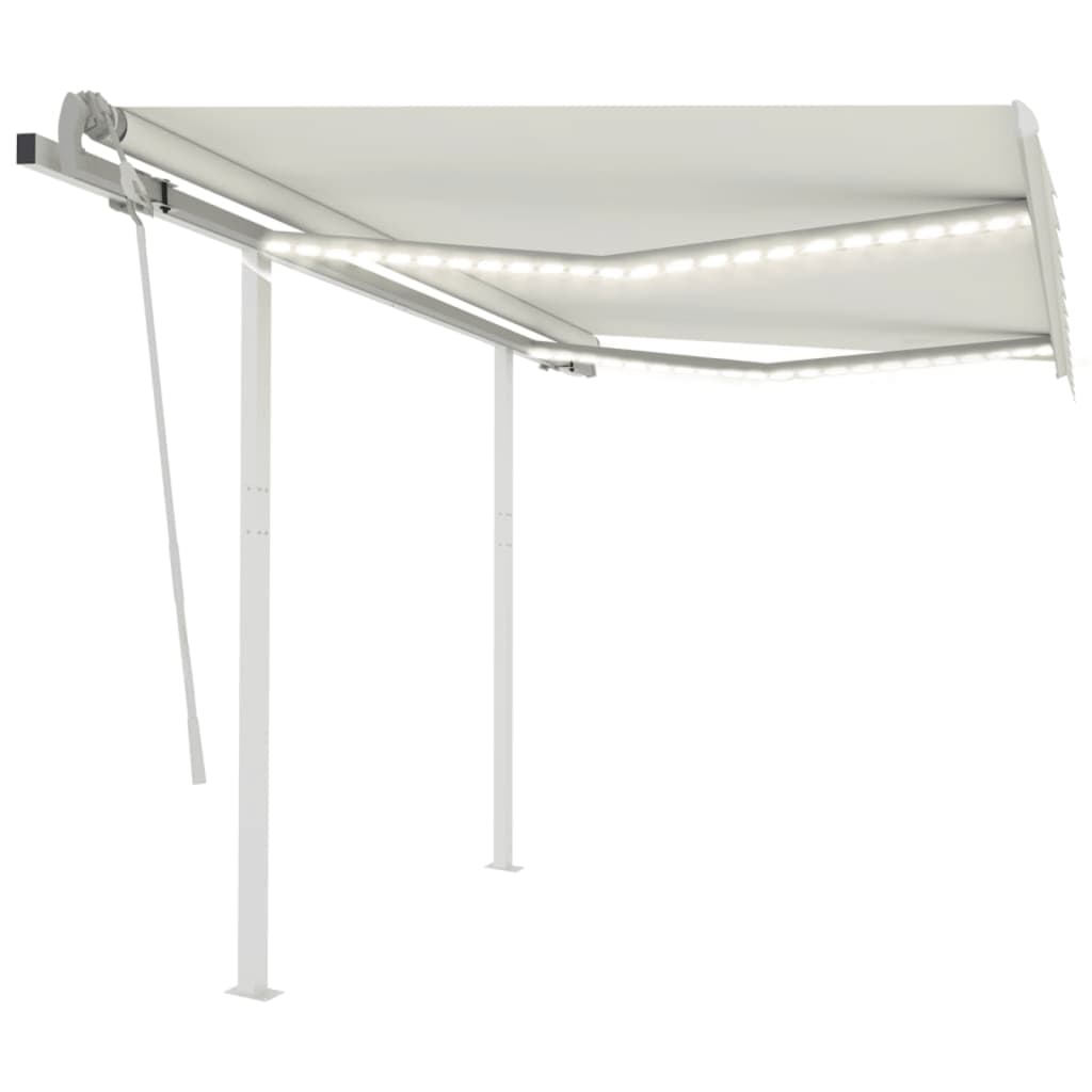 Copertină Retractabilă Manual Cu Led, , 4X3,5 M