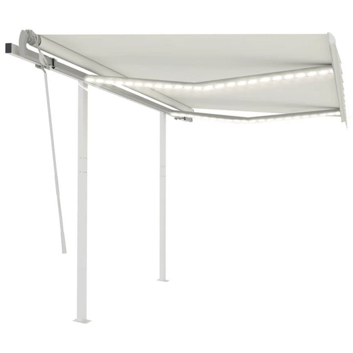 Copertină Retractabilă Manual Cu Led, , 4X3,5 M