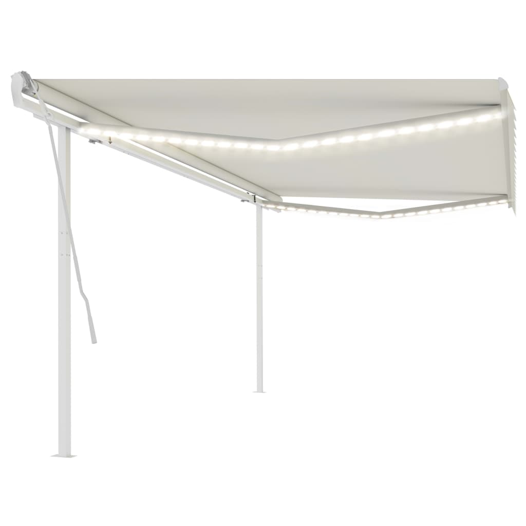 Copertină Retractabilă Manual Cu Led, , 4X3,5 M