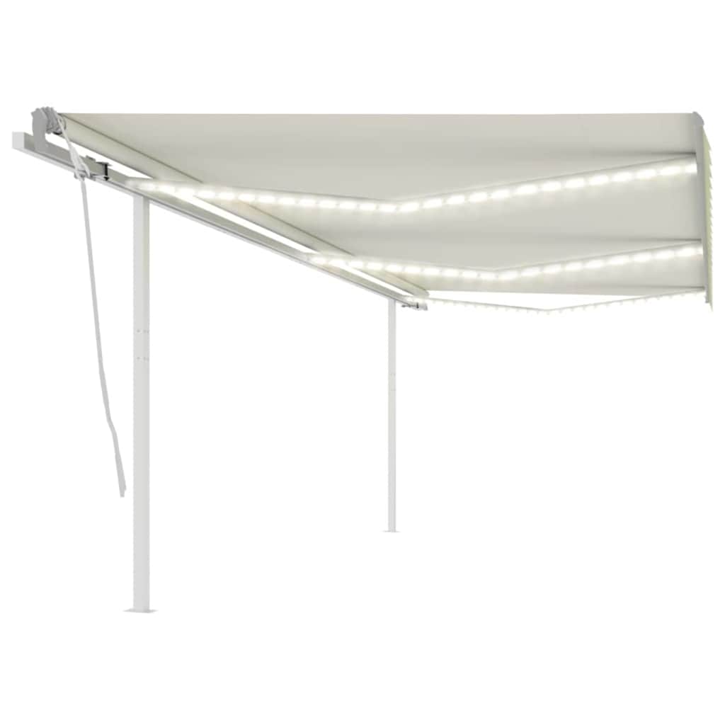 Copertină Retractabilă Manual Cu Led, , 4X3,5 M