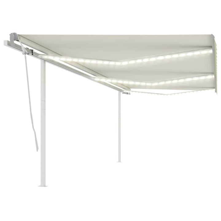 Copertină Retractabilă Manual Cu Led, , 4X3,5 M