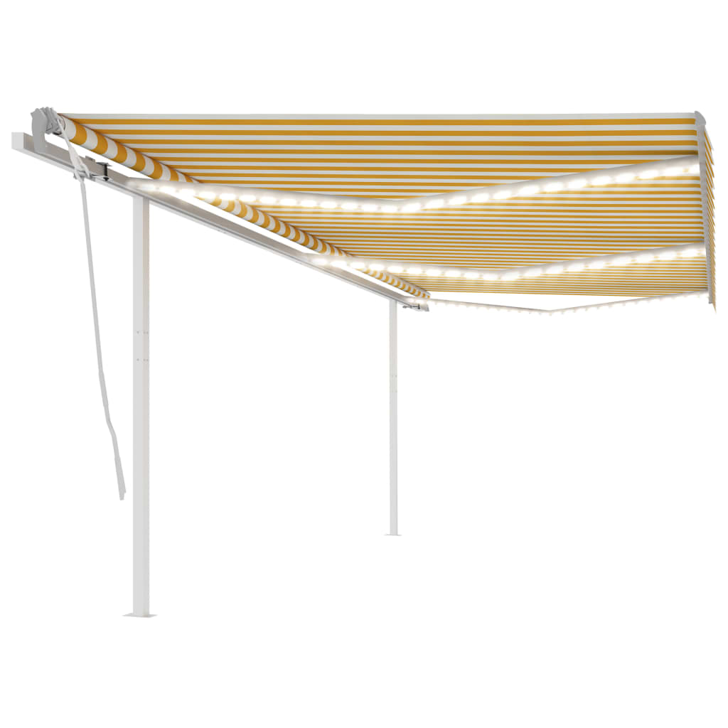 Copertină Retractabilă Manual Cu Led, , 4X3,5 M