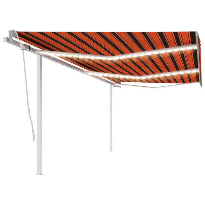Copertină Retractabilă Manual Cu Led, , 4X3,5 M